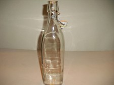 Glass bottle with rubber