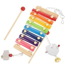  Jouet Oiseau Jouets Pour Poules Accessoires Cages À Oiseaux D'oiseau En Bois