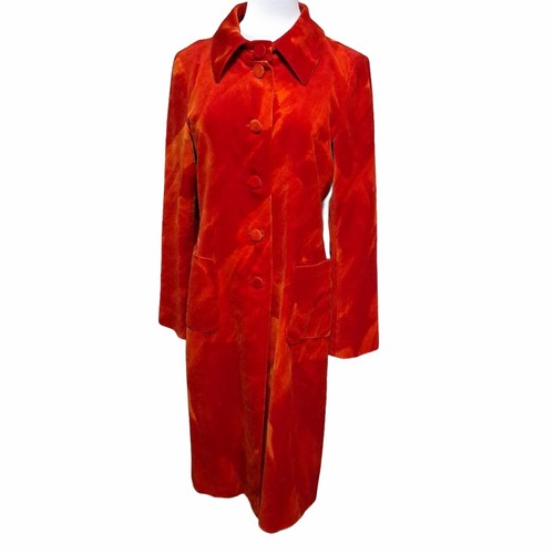 Agnes orange velvet long - velvet,