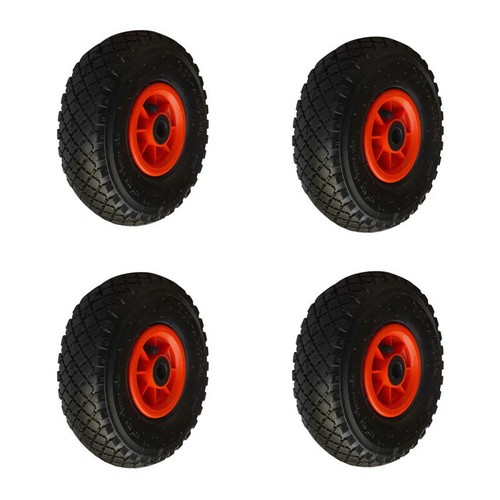 Lot roues gonflable diable - 4,