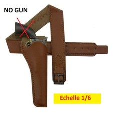 1/6 Battle Gear Toys 899 02 Holster Slim Jim Cuir Marron Clair -Western Sideshow