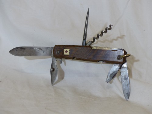 Couteau ancien croix suisse - couteau,