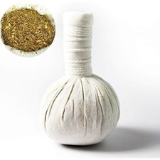 Pochon Massage Thaï 100g aux Herbes Ayurvédique – Naturel & Relaxant – Thaïlande