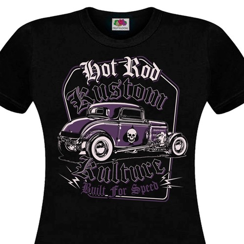 Shirt femme hot rod - t-shirt, kustom