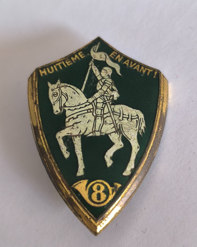 Insigne régiment de - 8°,