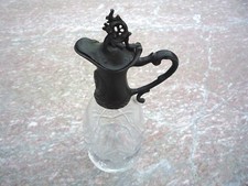 Aiguière/carafe à décanter cristal et étain