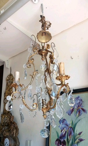 Lustre bronze trois - lustre, à