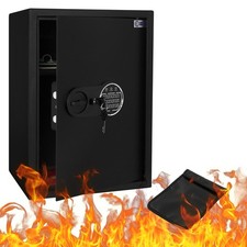 Coffre-fort de sécurité électronique 43L à code PIN et porte-documents ignifuge