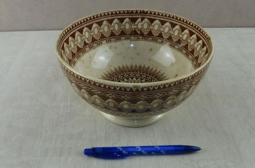 Ancien grand bol décor - , bali