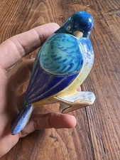 Oiseau en Faïence Longwy Polychrome Marqué Ferjas N 1