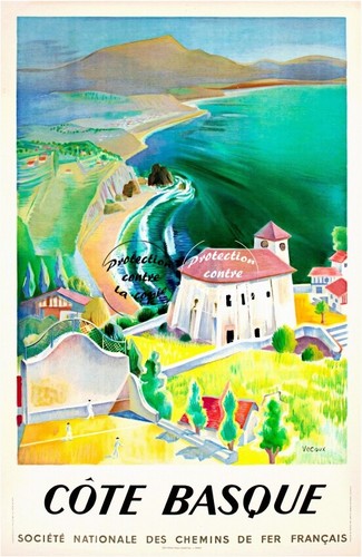 Côte basque ryud poster - basque,