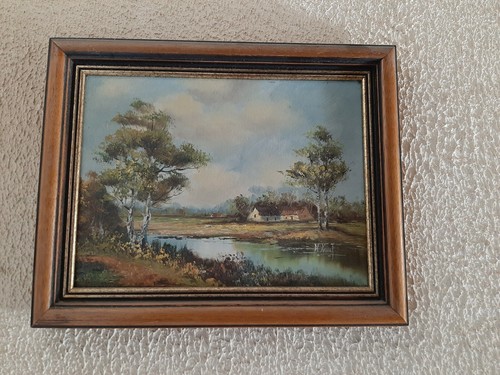 Peinture ancienne huile sur