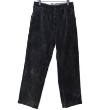 French 1950s Black Corduroy Work Chore Pants LE FRANC PICARD W32 Made in France