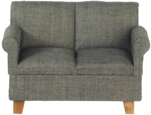 Canapé loveseat tissu gris - loveseat,