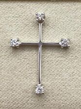 Pendentif Croix En Or Blanc