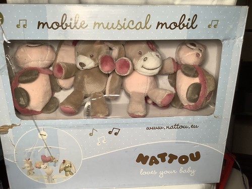 New nattou musical crib mobile - crib,