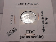 1 Centime Epi 1978 Rebord sous