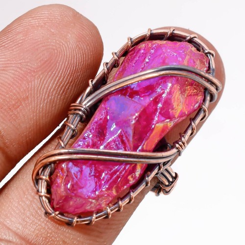 Bague cuivre pierre - en,