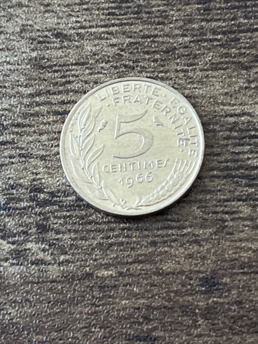 1966 france centimes actual - france, 5