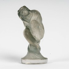 Mascotte Sirene René Lalique R.Lalique Car Mascot Hood Hornement Glass Mermaid