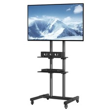 VEVOR Support TV sur Pied Chariot TV 32-70po Hauteur Réglable Max VESA 400x600mm