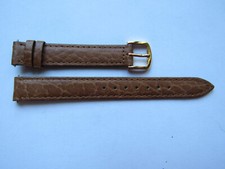 ancien bracelet de montre PULSAR  13 Z - cuir véritable - MARRON  - NEUF