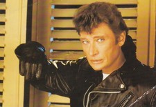 Carte postale postcard 10x15cm chanteur star JOHNNY HALLYDAY Philips
