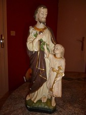 ANCIENNE STATUE EN PLATRE