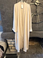 gilet long beige femme neuf