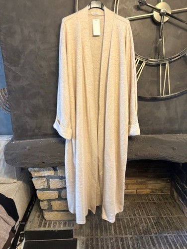 Gilet long beige - beige, neuf
