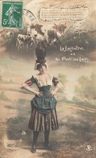 CP LA LAITIERE ET LE POT AU