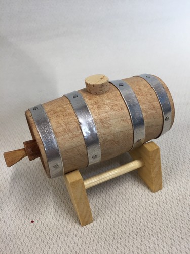 Miniature wooden barrel - miniature,