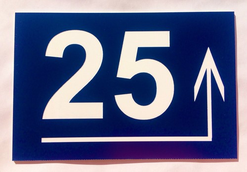 Plaque pvc numero rue de - de, ou