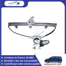 ?? MECANISME+MOTEUR LEVE-GLACE AVANT DROIT NISSAN NOTE ➤807009U00D ♻️
