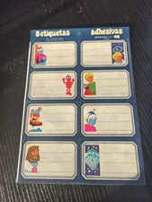 Planche autocollant scolaire  Ulysse 31 vintage ulises epoq goldorak casimir 80s