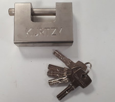 Kurtzy Gros Cadenas Extérieur Ultra Robuste avec 5 clés 9.3  x 6.8 x 2.8cm /EBPH