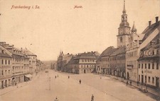 Marché À Frankenberg Sachsen Carte Postale AK 1915