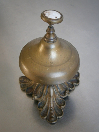 Sonnette cloche bronze doré - cloche,