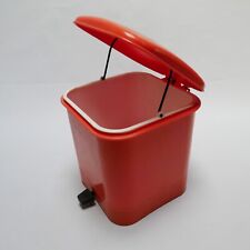 poubelle en plastique ancienne vintage des années 60 70 design 1950 1970 POLA