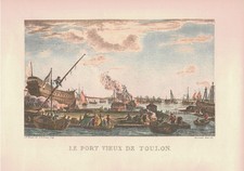 Gravure Lithographie Le PORT