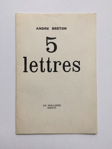 André breton 5 lettres - 5, lettres"
