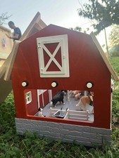 schleich ferme  en bois thème les animaux de la ferme 