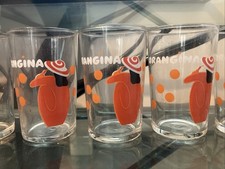 RARE LOT ANCIEN 6 VERRES ORANGINA SODA JUS DE FRUITS COLLECTION VINTAGE ⭐️⭐️⭐️