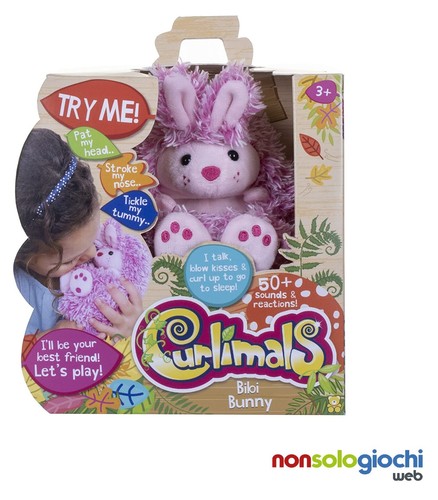 Curlimals lapin bibi peluches - lapin,