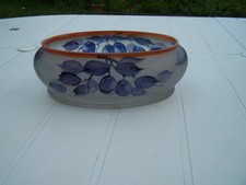 jardiniere en pate de verre,signé leune