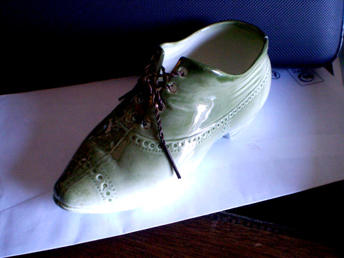 Ancien soulier miniature - soulier, en