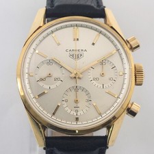 Heuer Carrera 18 Ct. Or 36 Mm