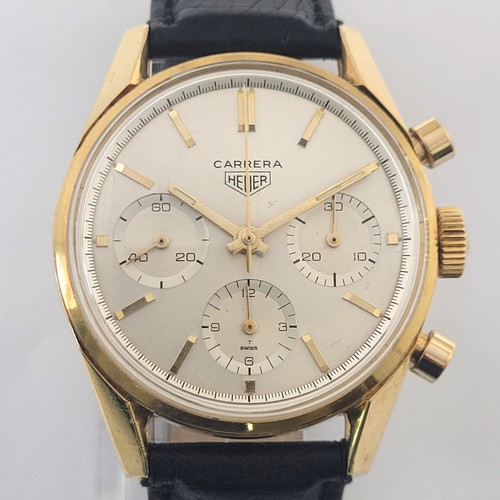 Heuer carrera or 36 mm - ct.,