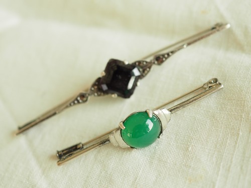 Lot broches art deco ancien - broches,