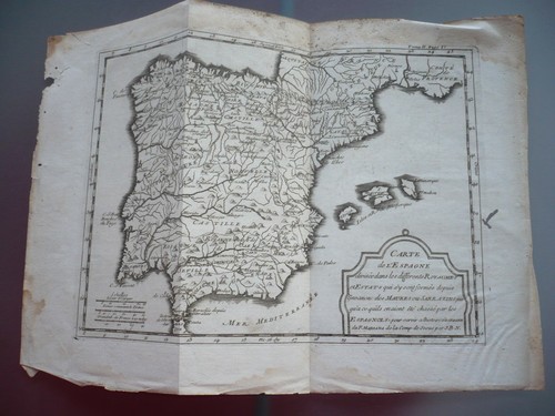 Carte espagne 17 ème - l'espagne,